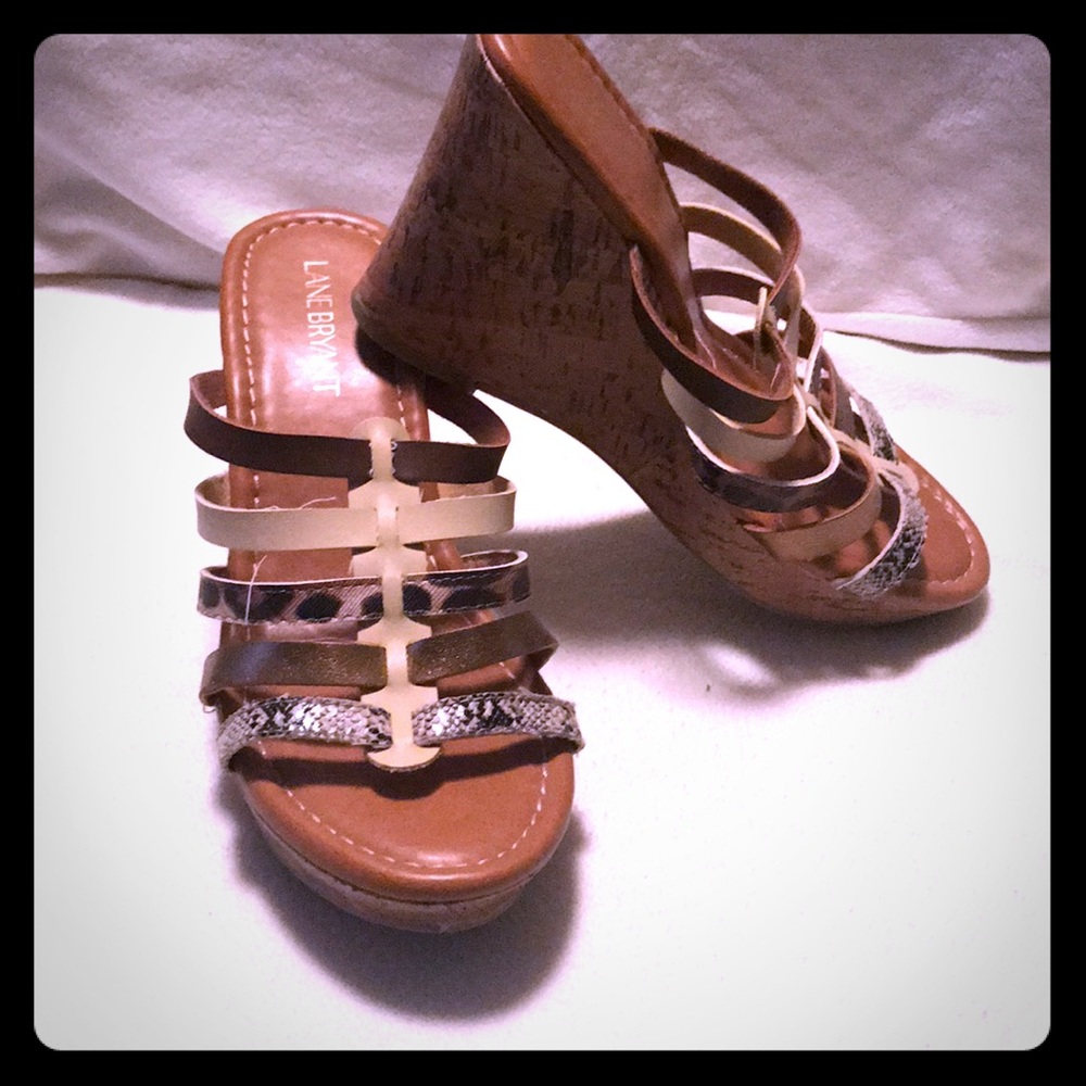 Lane Bryant Animal Print Wedges